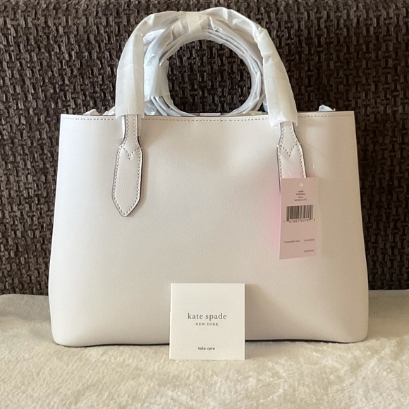 SOLD! NWT Kate Spade Harper White Satchel - Picture 3 of 17